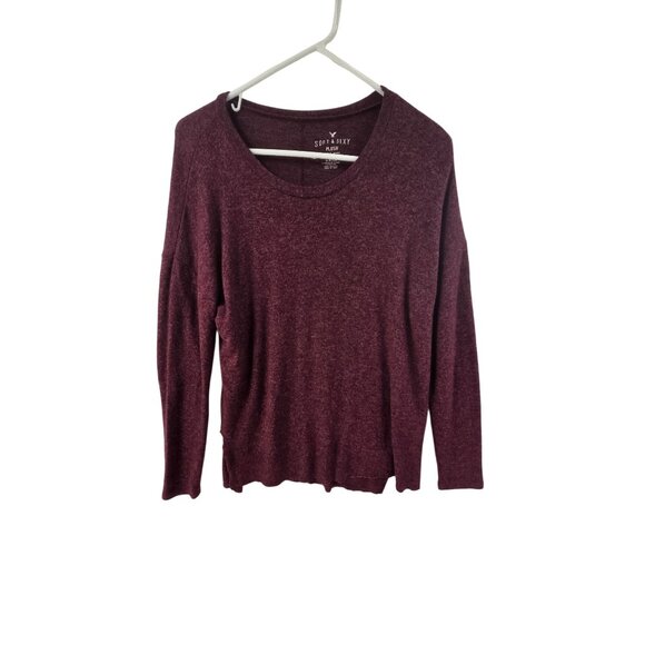 American Eagle Tops - American Eagle Soft & Sexy Plush Women's T Shirt Long Sleeve Pullover Size S